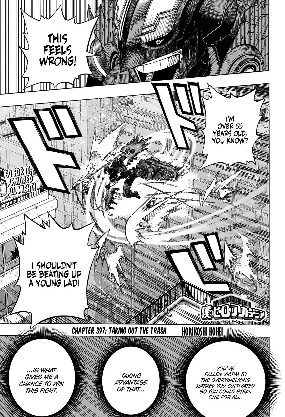 Boku no Hero Academia Ch.408 Page 1 - Mangago