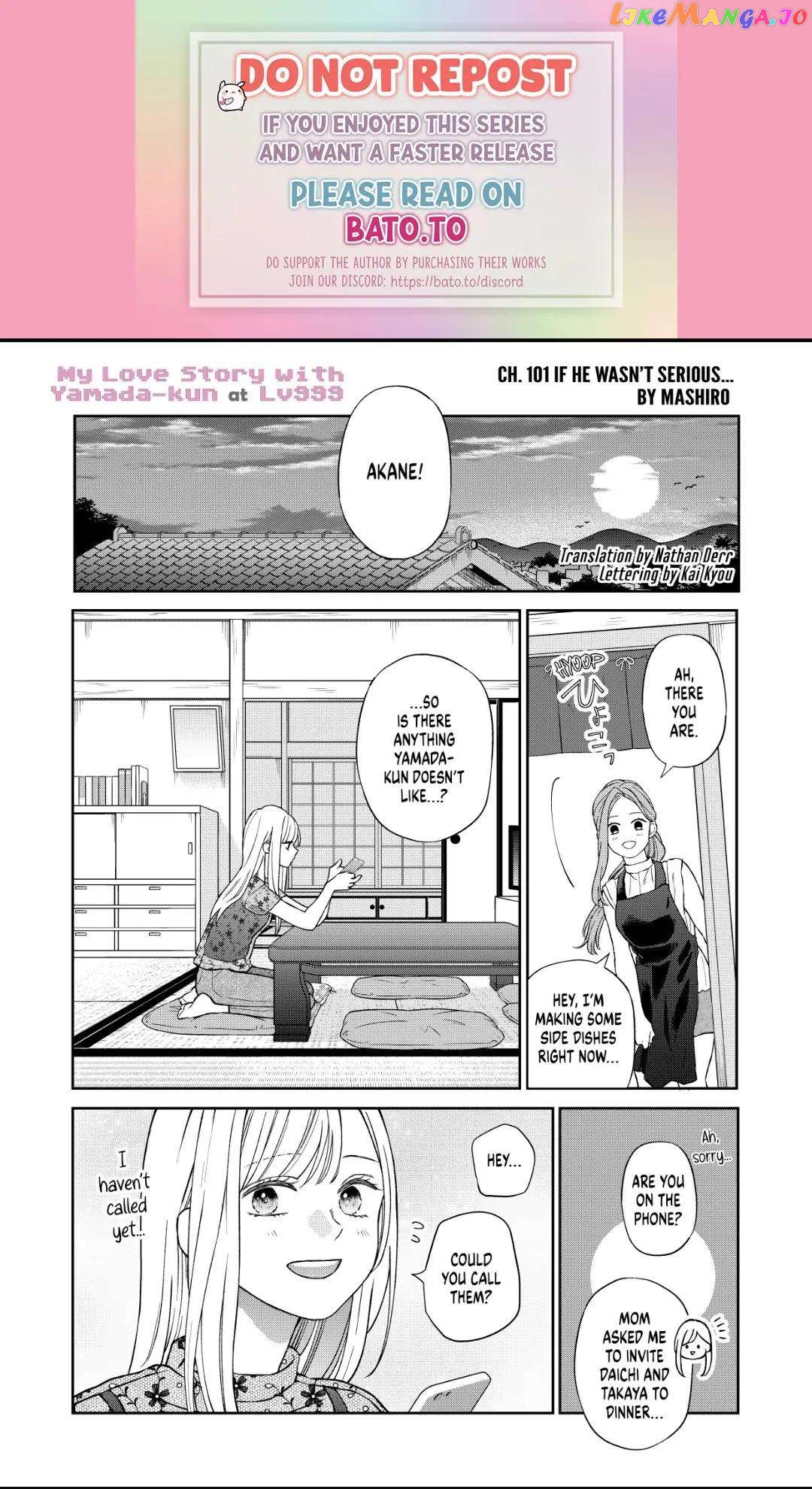 Chapter 90, My Love Story with Yamada-kun at Lv999